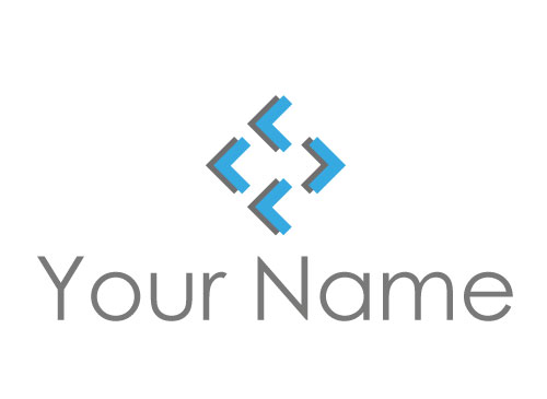kologisch, Zweifarbig, Rechteck, Pfeile in blau, Logo