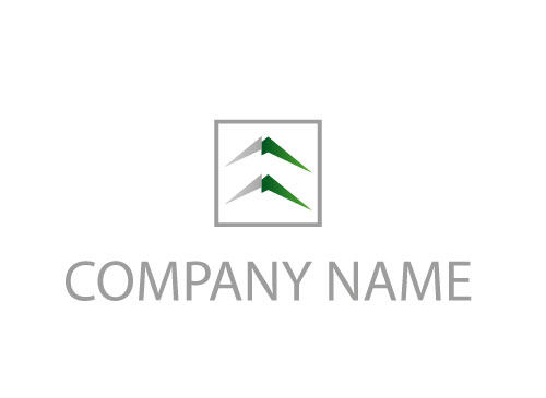 kologisch, Zweifarbig, Dcher, Huser und Rechteck, Dachdecker, Immobilen, Logo