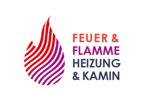 Flamme Logo, Heizung, Klima, Kamin, Klempner Logo