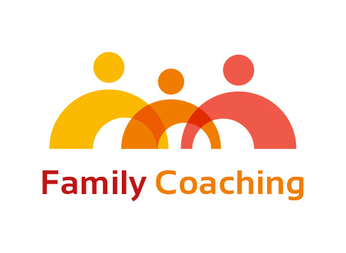 , Zeichen, zweifarbig, Signet, Symbol, Bogen, Kugeln, Gruppe, Menschen, Familie, Coaching, Team, Logo