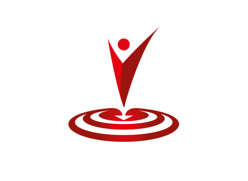 , Mensch, Zielscheibe, Physiotherapie, Logo