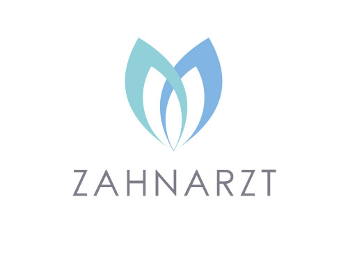 , Zahn, Zeichen, zweifarbig, Zahnarztpraxis, Design, Logo