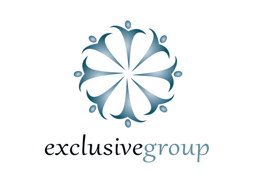 , Logo, Gruppe, Exlusiv, Ornament, Blume
