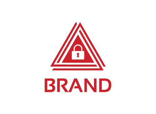Dreieck Logo, Sicherheit Logo, Vorhngeschloss Logo, Sicherheit Logo, Alarm Logo, Firma Logo, Unternehmen Logo, Beratung Logo, Logo, Grafikdesign, Design, Branding
