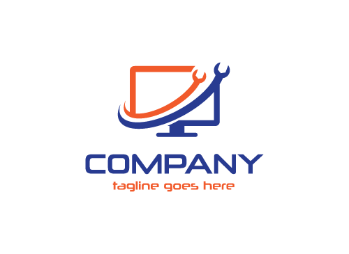 Computer Logo, Reparatur Logo