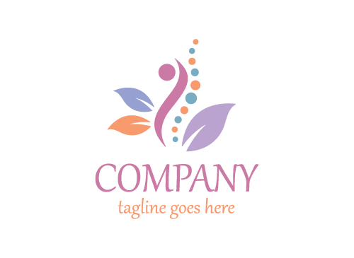 kologie Logo, Blume Logo, Natur Logo, Wellness, Spa, Kosmetik, Massage, Hotel