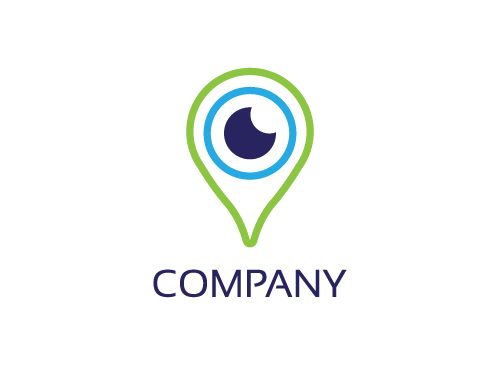 Auge, Sicht, Stecknadel, Karte, Ort, Suche, Firma Logo, Unternehmen Logo, Beratung Logo, Logo, Grafikdesign, Design, Branding