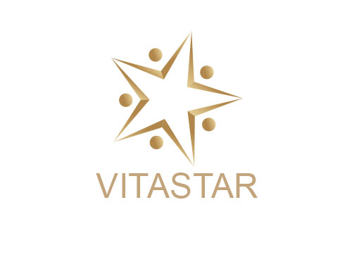 , Stern, Star, Menschen, Gruppe, Logo