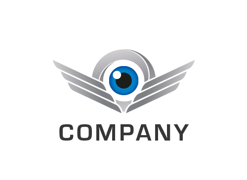 Zeichen, Signet, Logo, Auge, Optik, Flgel, Security, Sicherheit