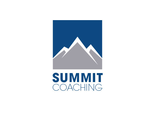 Zeichen, zweifarbig, Berg, Gipfel, Coaching, Consulting, Geld, Finanzen, Logo