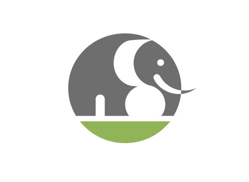 Zeichen, zweifarbig, Signet, symbol, Elefant, Elephant, Logo