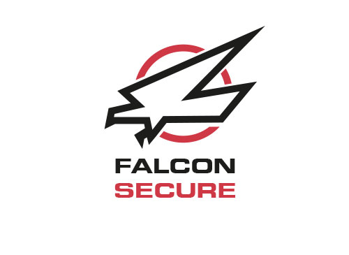 Zeichen Zweifarbig Signet Symbol Falke Adler Security Logo Logomarket