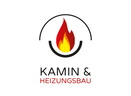 Zeichen, Signet, Skizze, Logo, Flamme, Feuer, Kamin, Heizungsbau, Brandschutz