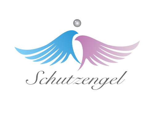 ,Zeichen, Signet, Logo, Flgel, Engel, Vogel, Schutz, Sicherheit