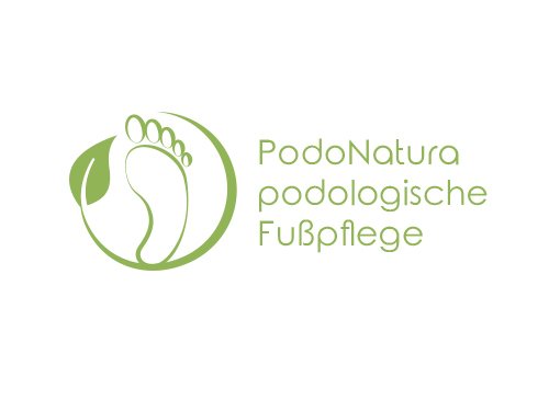 Zeichen, Zeichnung, Signet, Symbol, Natur, Fu, Pflege, Podologe, Logo