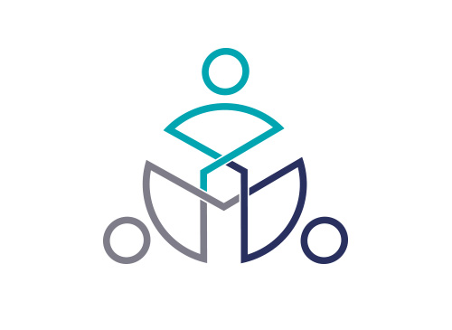 , Gruppe, Menschen, Netzwerk, Community, Arztpraxis, Logo