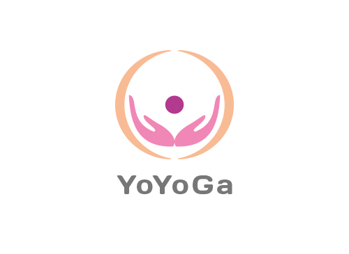 Zeichen, Signet, Logo, Hand, Mensch, Yoga, Wellness