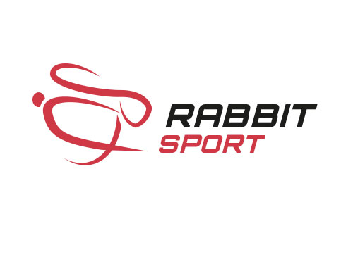 Zeichen, Zeichnung, Sport, Tier, Hase, Rabbit, Logo