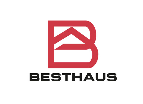 Zeichen, Signet, Symbol, Haus, Immobilie, Dach, B, Logo