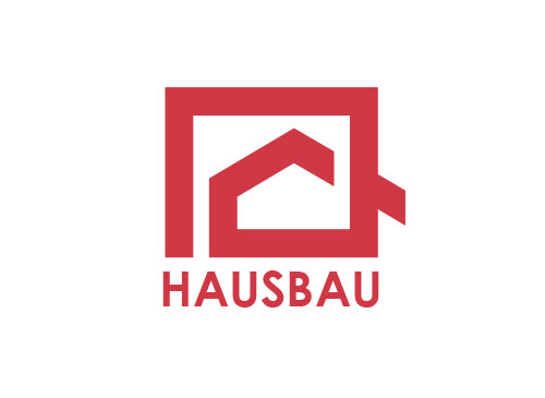 , Zeichen, Zeichnung, Signet, Immobilie, Haus, Bau, Handwerk, Quadrat, Logo