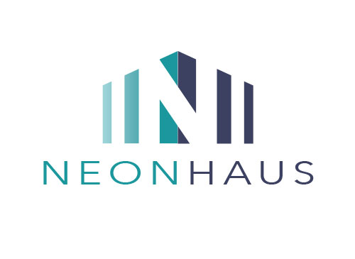 Zeichen, zweifarbig, Zeichnung, Sulen, Haus, N, Logo