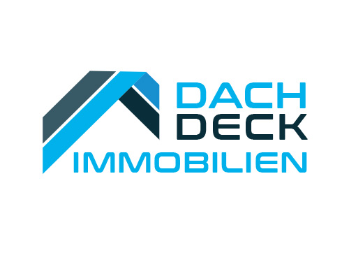 Zeichen, Zeichnung, zweifarbig, Signet, Symbol, Logo, Dach, Dachdecker, Immobilie, Haus