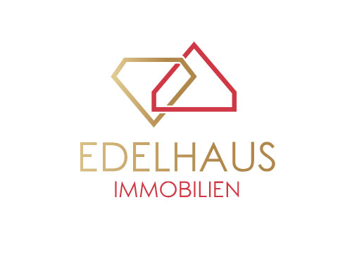 Zeichen, zweifarbig, Signet, Symbol, Haus, Diamant, Logo