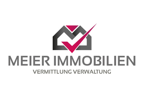 Zeichen, Signet, Logo, Haus, Immobilie, Checkmark, Immobilienbewertung, Buchstabe, M