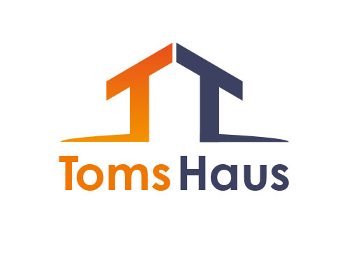 Zeichen, Zeichnung, Signet, Haus, Immobilie, T, Logo