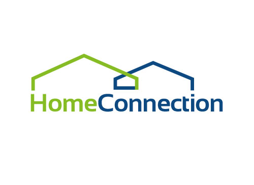 Zeichen, zweifarbig, zwei Huser, Immobilien, Verwaltung, Logo