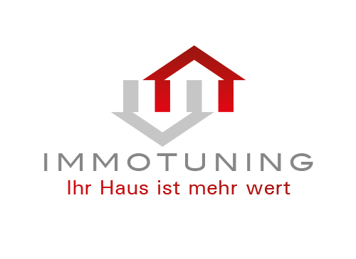 Zeichen, Signet, Logo, Haus, Immobilie, Pfeil, Consulting, Wertermittlung, Homestaging