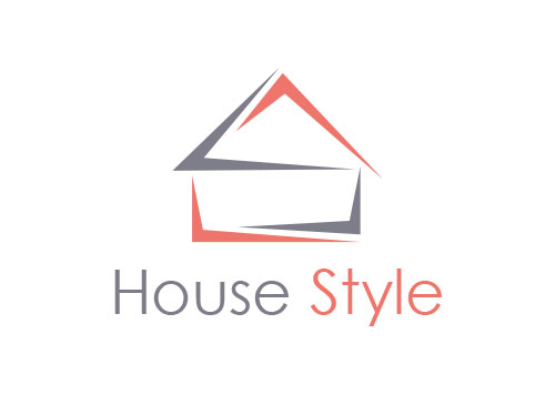 Zeichen, zweifarbig, Zeichnung, Haus, S, Logo