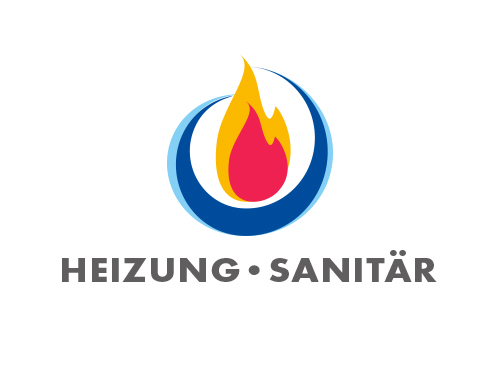 Zeichen, Signet, Logo, Heizung, Sanitr