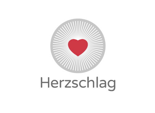 , zweifarbig, Signet, Symbol, Herz, Kardiologie, Arztpraxis, Logo