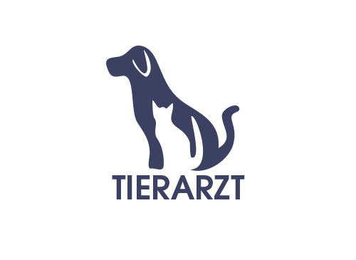 , Zeichnung, Hund, Katze, Tierarzt, Logo