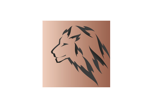 Zeichen, zweifarbig, Signet, Symbol, Logo, Lwe, Lion