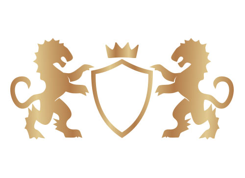 Zeichen, Signet, zwei Lwen, Wappen, Krone, Heraldik, Lwe, Logo