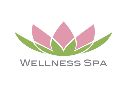 Zeichen, zweifarbig, Symbol, Signet, Lotus, Blume, Wellness, Spa, Logo