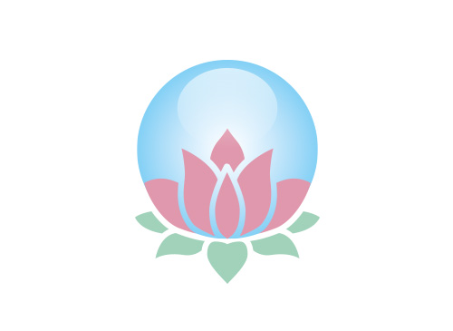 Zeichen, Signet, Lotus, Blume, Kugel, Logo