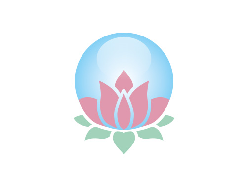 , Zeichen, Signet, Lotus, Blume, Kugel, Logo