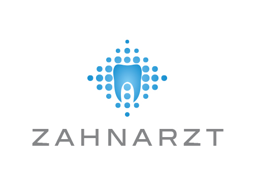 Zhne, Zahnrzte, Zahnarztpraxis, Zahnarzt, Zahn, Logo, Rasterpunkte