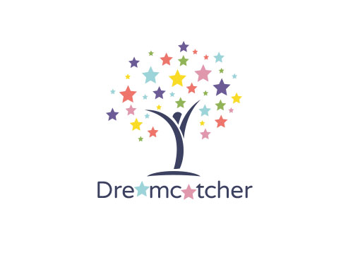 , Mensch, Baum, Sterne, Kinderpsychologie, Arztpraxis, Logo