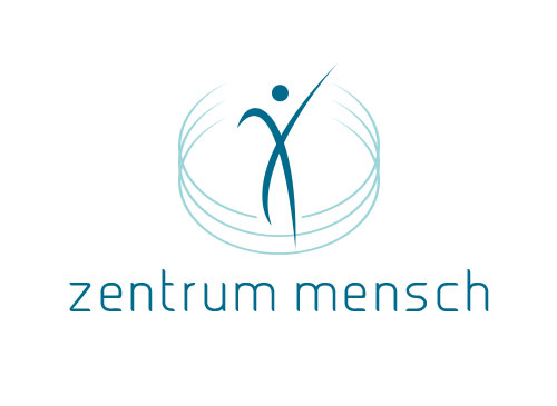 , Zeichen, zweifarbig, Ssignet, Symbol, Mensch, Kreise, Zentrum, Logo