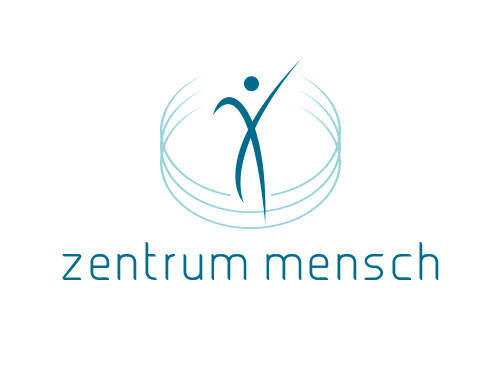 , Zeichen, zweifarbig, Ssignet, Symbol, Mensch, Kreise, Zentrum, Logo