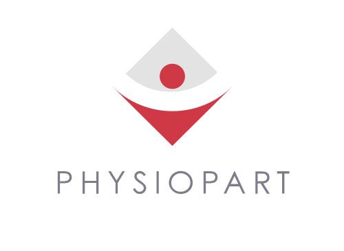 Zeichen, zweifarbig, Mensch, Physiotherapie, Logo