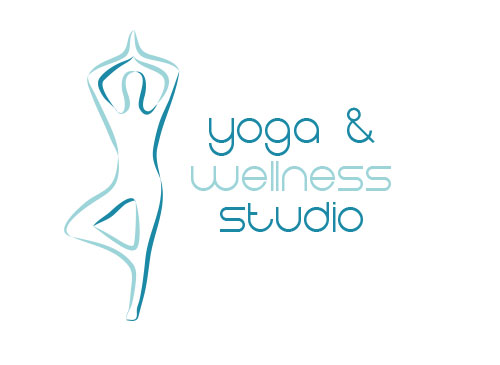 , Zeichen, zweifarbig, Signet, Symbol, Mensch, Yoga, Wellness, Sport, Logo