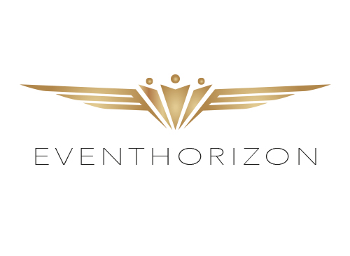 Zeichen, Signet, Logo, Menschen, Gruppe, Flgel, Krone
