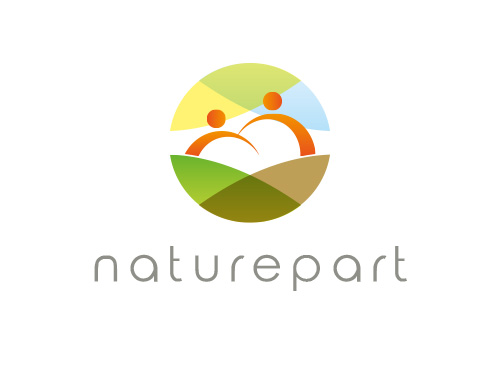 , Coaching, Menschen, Paar, Erde, Natur, Krankenpflege, Logo