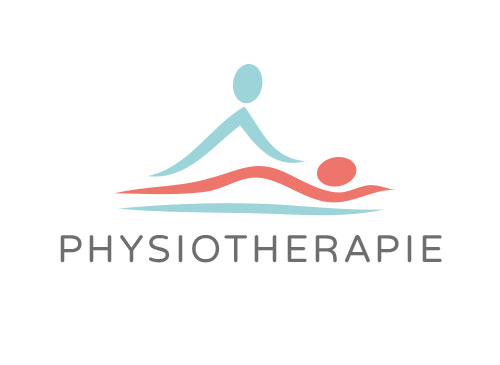 Zeichen, zweifarbig, Signet, Symbol, Physiotherapie, Massage, Logo