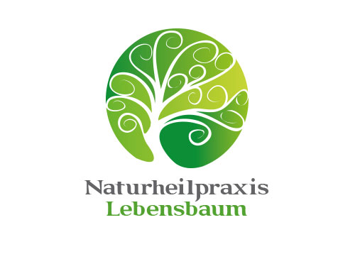 ko, Zeichen, Signet, Logo, Heilpraktiker, Arztpraxis, Abstrakt, Natur, Baum